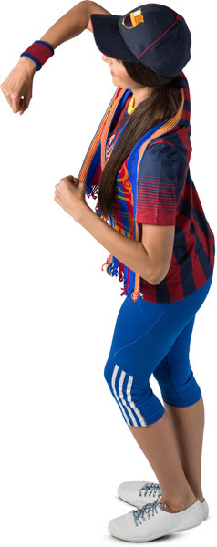 Standing fan with scarf image