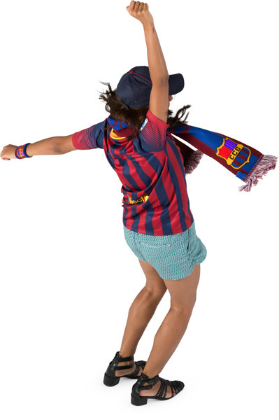 Standing fan with scarf image