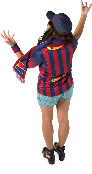 Standing fan with scarf image