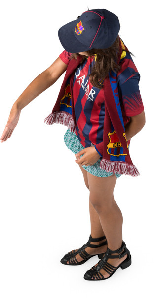 Standing fan with scarf image