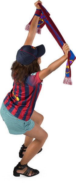 Standing fan with scarf image
