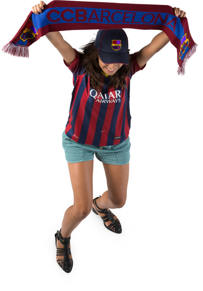 Standing fan with scarf image