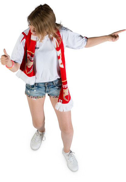 Standing fan with scarf image
