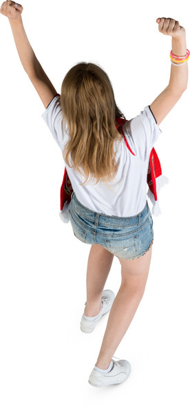 Standing fan with scarf image