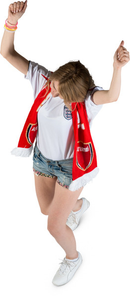 Standing fan with scarf image