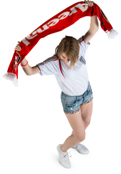 Standing fan with scarf image