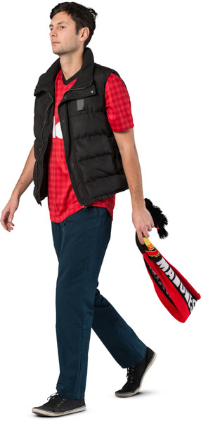Walking fan with scarf image