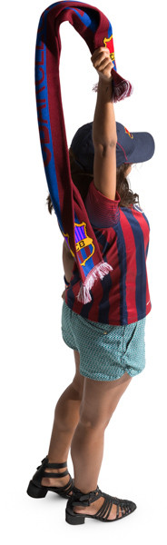 Standing fan with scarf image