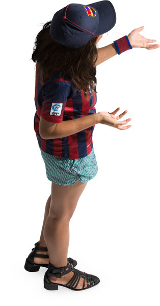 Standing fan with scarf image