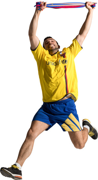 Jumping fan with scarf image