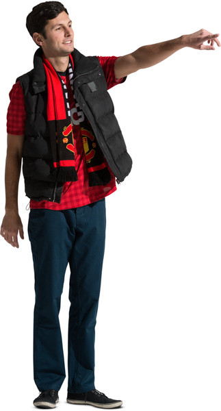 Standing fan with scarf image