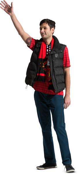 Standing fan with scarf image
