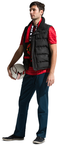 Standing fan with scarf image