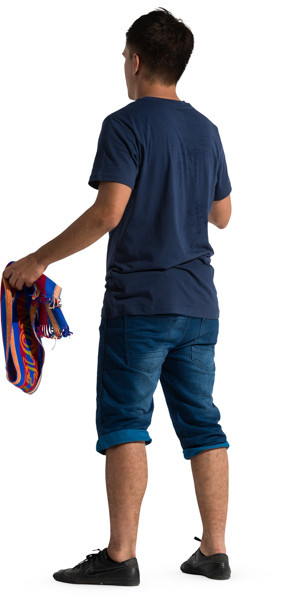 Standing fan with scarf image
