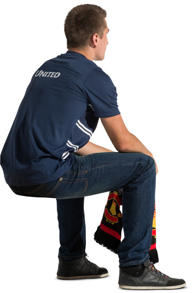 Sitting fan with scarf image