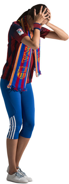 Standing fan with scarf image