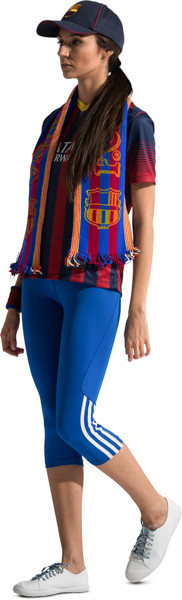 Walking fan with scarf image