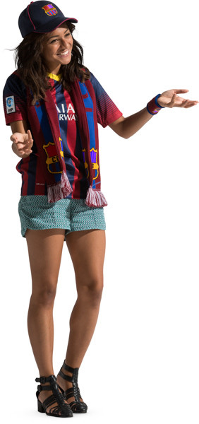 Standing fan with scarf image