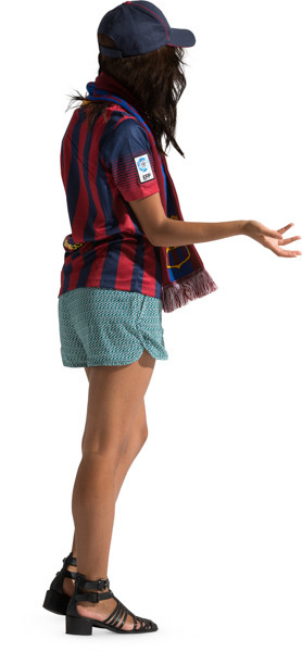 Standing fan with scarf image