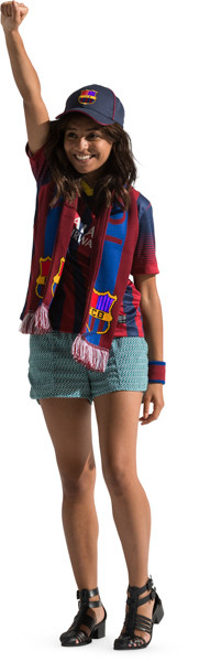 Standing fan with scarf image