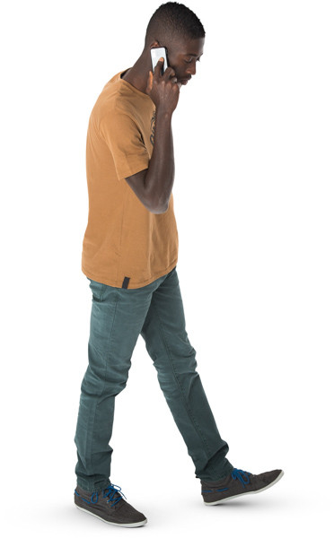 Walking man image