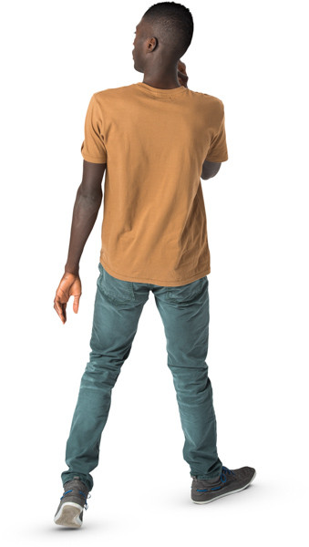 Walking man image