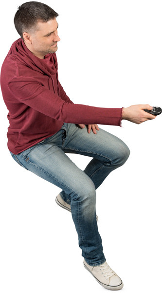 Sitting man image