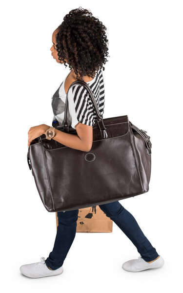 Walking woman image
