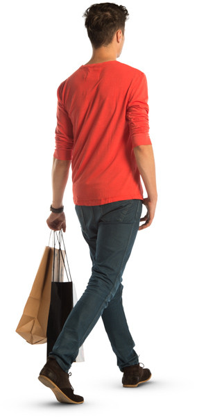 Walking man image