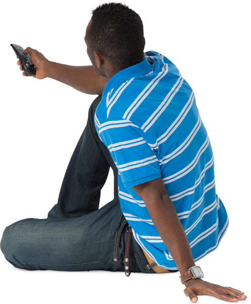 Sitting man image