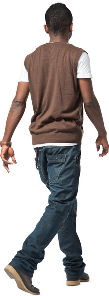 Walking man image