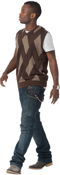 Walking man image