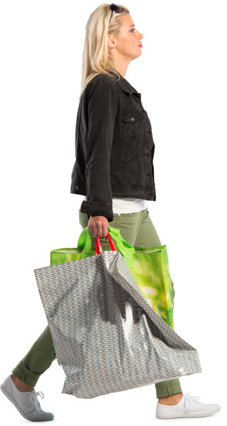 Walking woman image