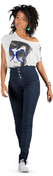 Walking woman image