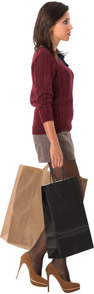 Walking woman image