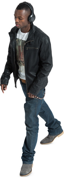 Walking man image