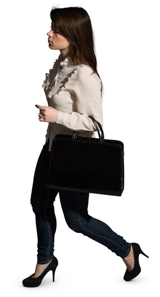 Walking woman image