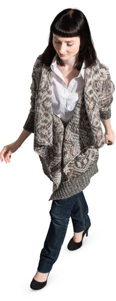 Walking woman image