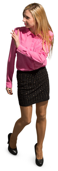 Walking woman image
