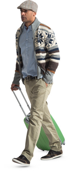 Walking man image