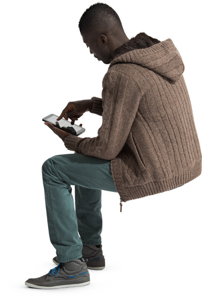 Sitting man image
