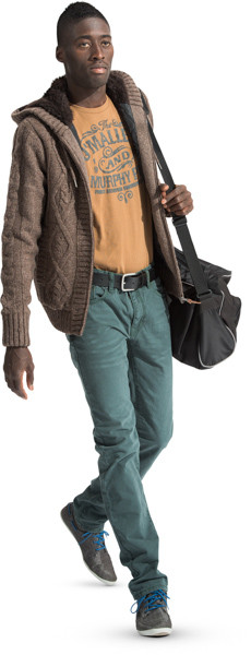 Walking man image