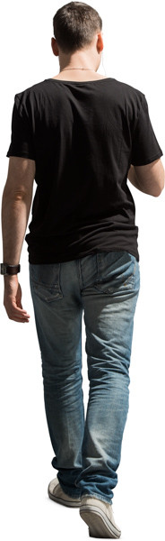 Walking man image