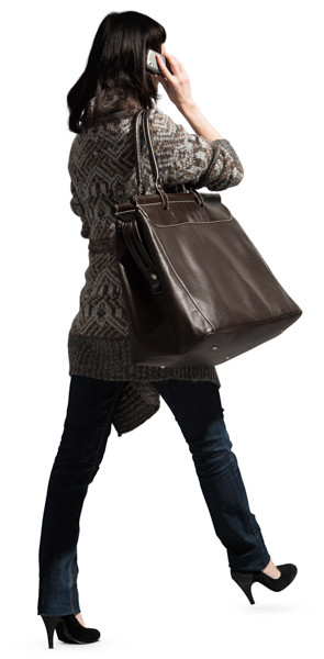 Walking woman image