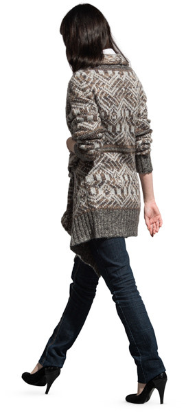 Walking woman image