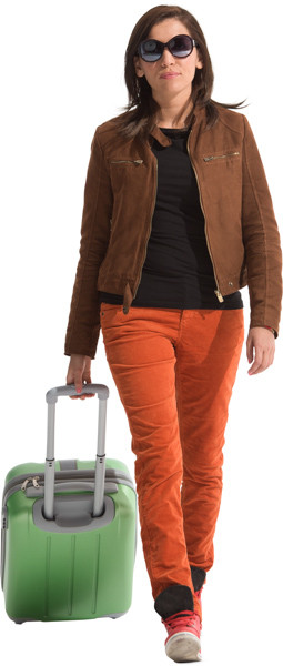 Walking woman image