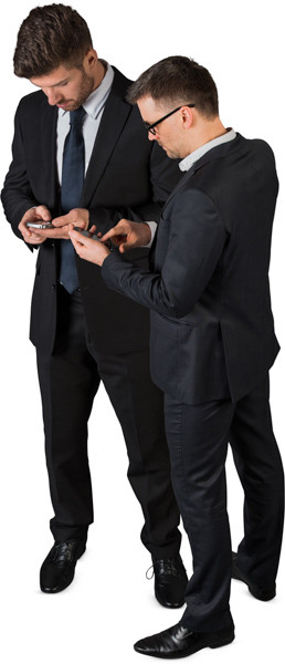 Standing group of people image