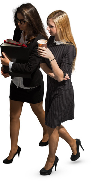 Walking pair of people image