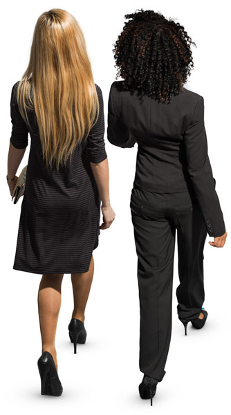 Walking pair of people image