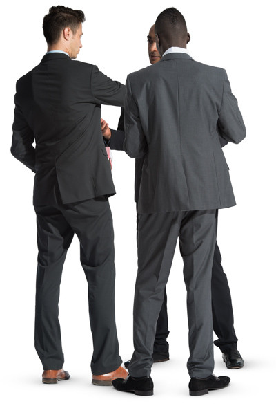 Standing group of people image